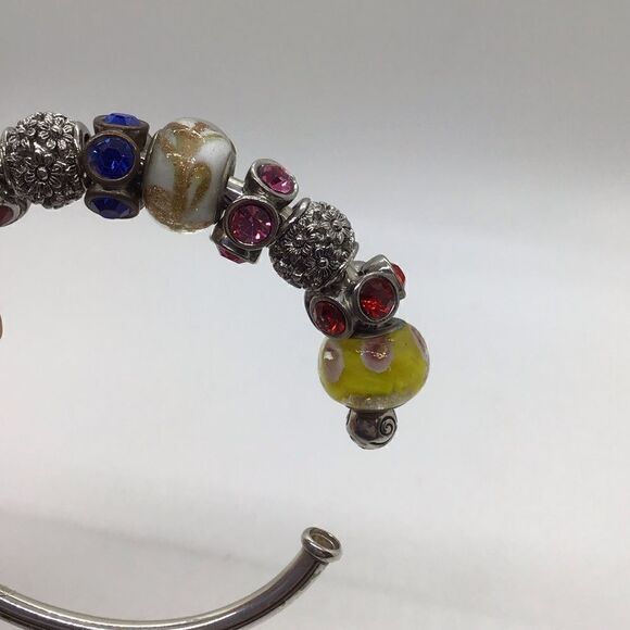 Brighton Multicolored Beaded Bangle Bracelet - Picture 4 of 5